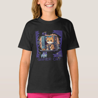 Gamer-Katze T-Shirt