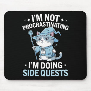 Gamer-Katzen Nebenquest Verschleppend Nerdy Tablet Mousepad