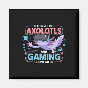 Gamer Kawaii Axolotl Anime Theme Spaß für alle Magnet
