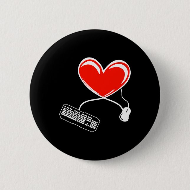 Gamer Keyboard and Mouse Video Game Heart Gaming L Button (Vorderseite)