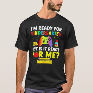 Gamer Kindergarten Zurück zur Schule Erster Schult T-Shirt