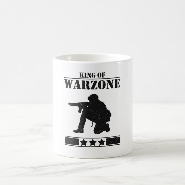 Gamer King of Warzone Gaming Kaffeetasse (Mittel)