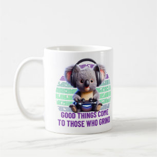 Gamer Koala - Gutes kommt denen, die grinden Kaffeetasse