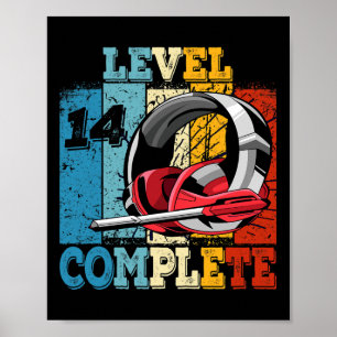 Gamer Level 14 Vollständiger Gaming-Controller ent Poster