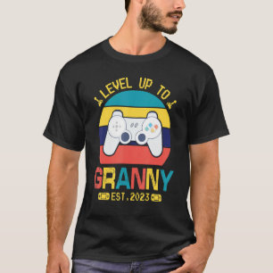 Gamer Level bis Granny Est 2023 Happy Mommy Son T-Shirt