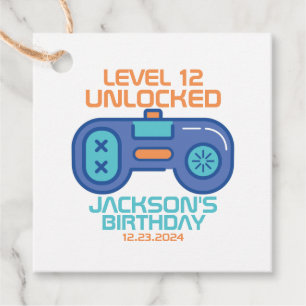 Gamer Level Unlocks Video Games Boy Geburtstag Geschenkanhänger