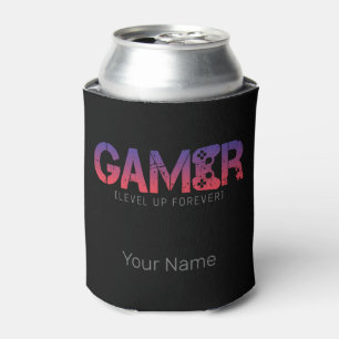 Gamer Level Up Forever Retro-Gamepad-Design Dosenkühler