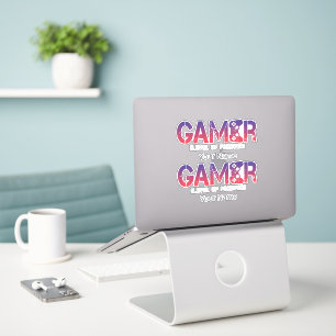 Gamer Level Up Forever Vintag Gamepad Design Aufkleber