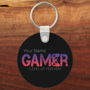 Gamer Level Up Forever Vintag Gamepad Design Schlüsselanhänger