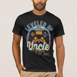 Gamer Leveled Up To Uncle Again Est. 2022 Uncle T-Shirt