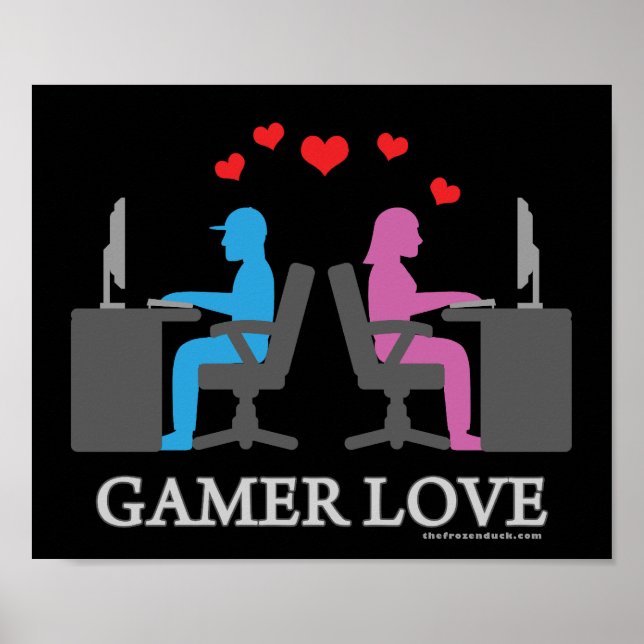 Gamer-Liebe Poster (Vorne)