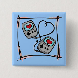 Gamer-Liebeknopf Button