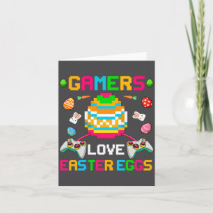 Gamer lieben Ostereier Ostertag für Teenager Junge Karte