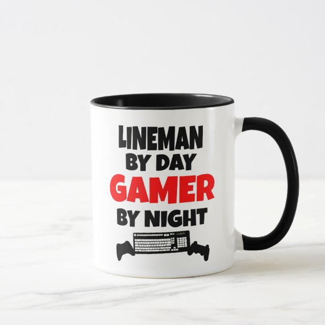 Gamer Lineman Tasse (Rechts)