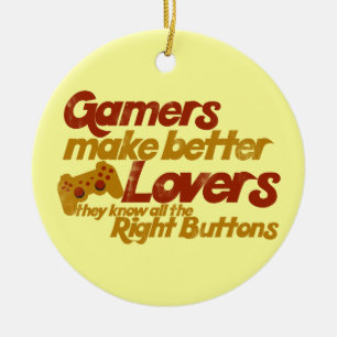 Gamer machen Liebhaber besser Keramikornament