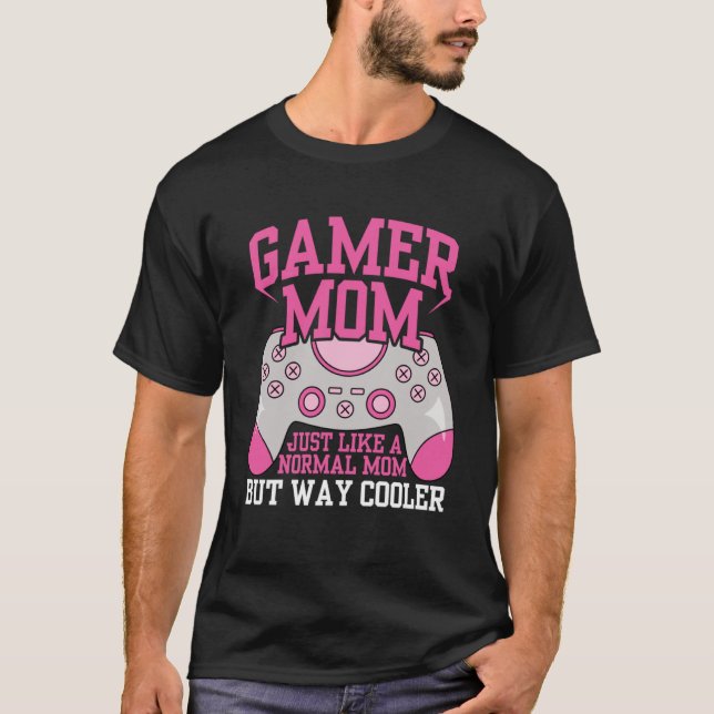 Gamer Mama Computerspiel-Videospielkonsole Mütter T-Shirt (Vorderseite)