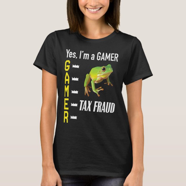 Gamer Meme bewilligt Steuerbetrug Frog Weird Odly  T-Shirt (Vorderseite)