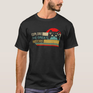 Gamer Meme Indoorsy Explore The Great Indoors T-Shirt