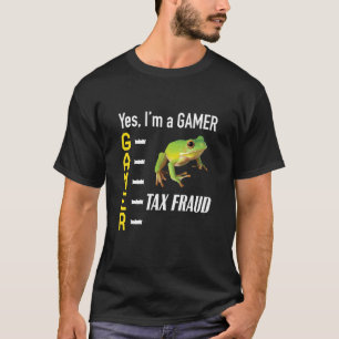 Gamer Meme Steuerbetrug Frosch Seltsam Ungewöhnlic T-Shirt