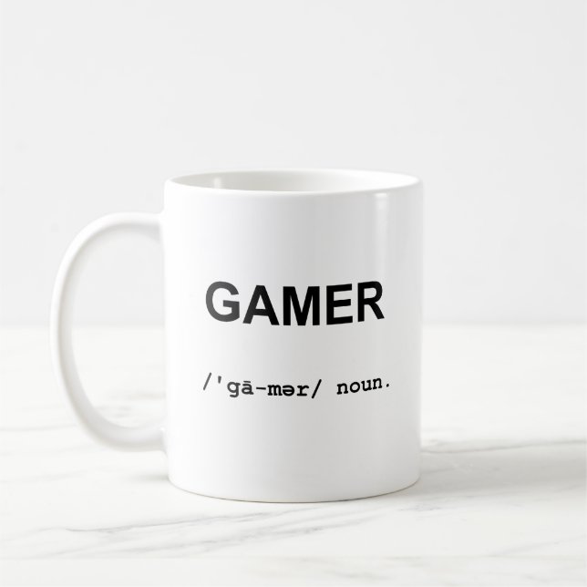 GAMER mit der Lautsymbol-Tasse Tasse (Links)