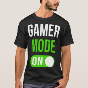 Gamer Mode On Kids Teenager Gaming Funny Video Gam T-Shirt