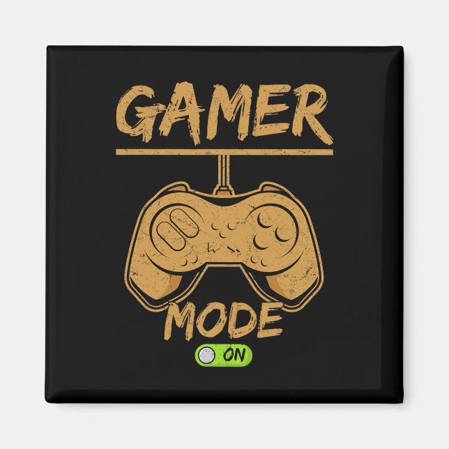 Gamer Mode On – Perfect For Hardcore Players  Magnet (Vorne)