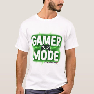 Gamer-Modus Neon-Grün-Design T-Shirt