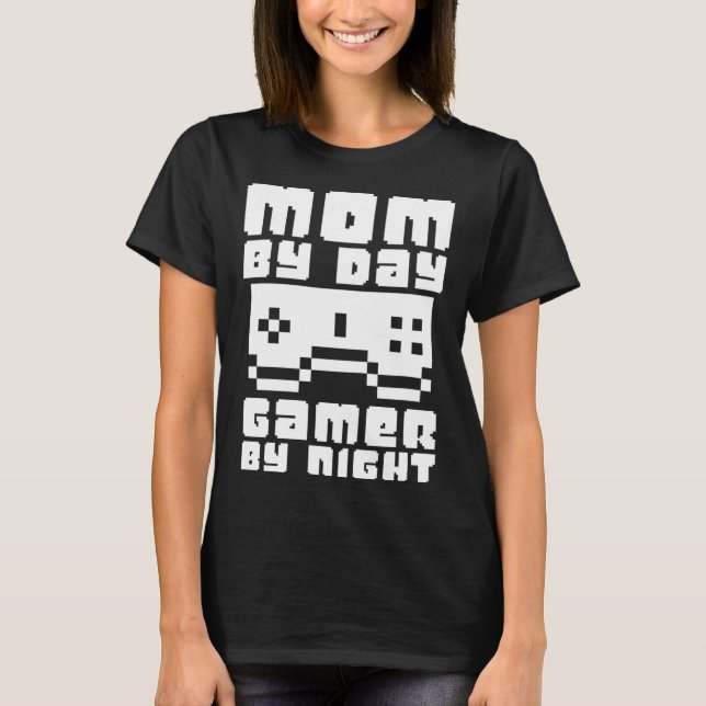 Gamer Mom Motherhood Joystick Controller Video Gam T-Shirt (Vorderseite)