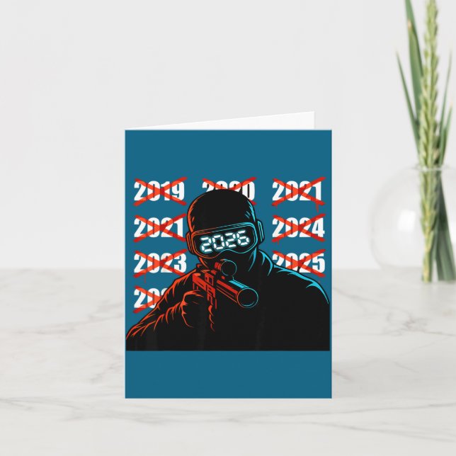 Gamer New Year's Eve 2026 Will Be My Year Gaming M Karte (Vorderseite)