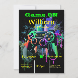 Gamer, Next Level, Player One, 13. Video Game Einladung