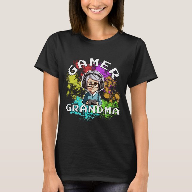Gamer Oma T - Shirt (Vorderseite)