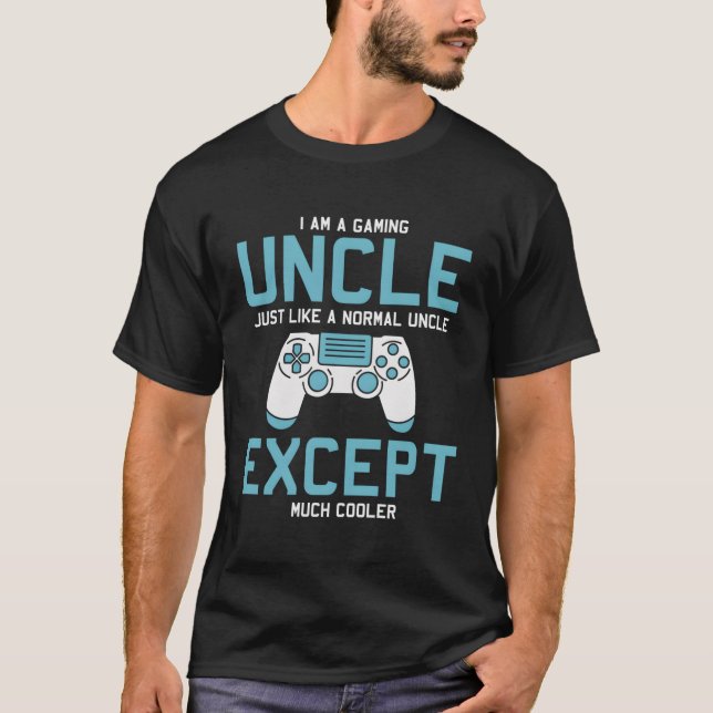 Gamer Onkel Funny Gaming Geschenke für Onkel Video T-Shirt (Vorderseite)