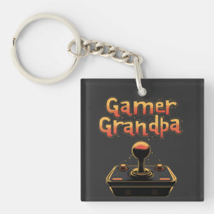 Gamer-Opa Schlüsselanhänger