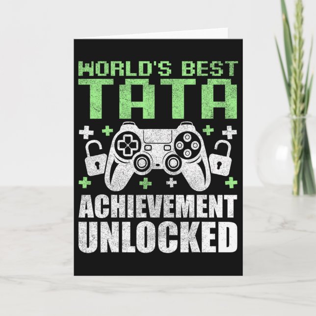 Gamer Opa Vathers Day Karte (Vorderseite)