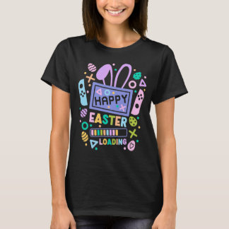 Gamer-Osterhase-Ladebalken-Pastell-Videospiel T-Shirt
