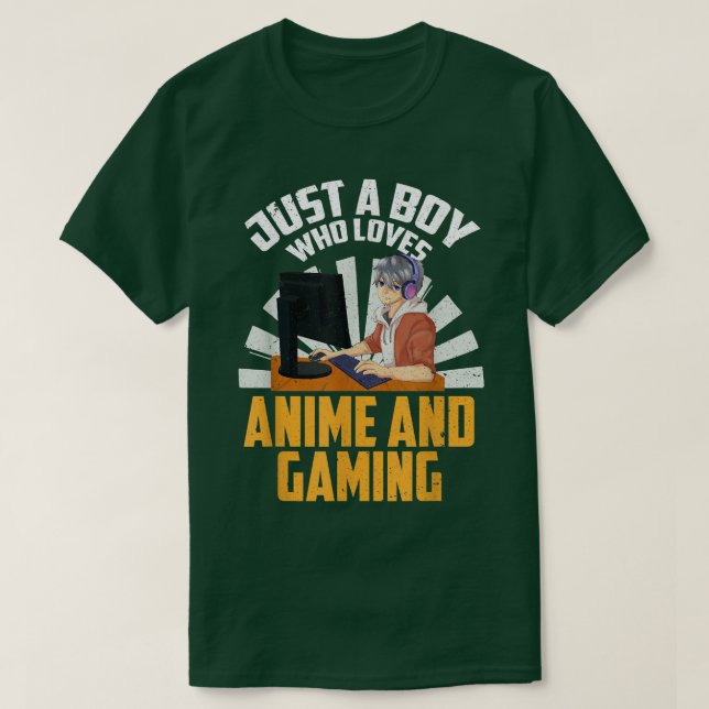 Gamer Otaku Boys Video Gaming Manga Kawaii Japan A T-Shirt (Design vorne)