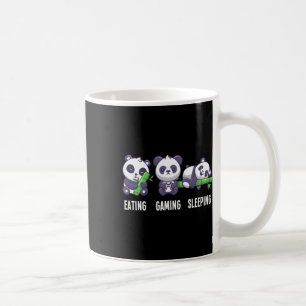 Gamer Panda Ess Gaming Schlafen für Multiplayer Kaffeetasse
