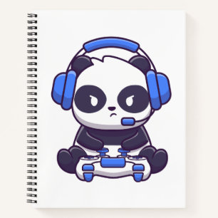 Gamer Panda Notizbuch