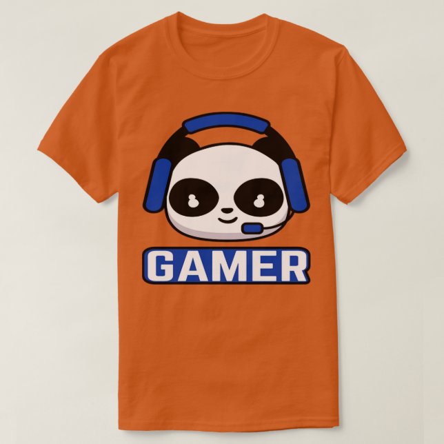 Gamer Panda T-Shirt (Design vorne)