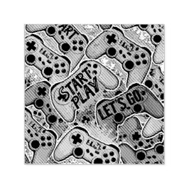 Gamer Pattern Self Inking Rubber Stamp Permastempel