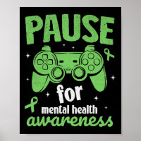 Gamer Pause für psychische Gesundheitsaufklärung K