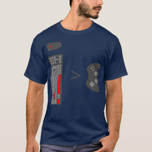 Gamer-PC-Tastatur-Maus vs. Console-Gaming-Shirt T-Shirt
