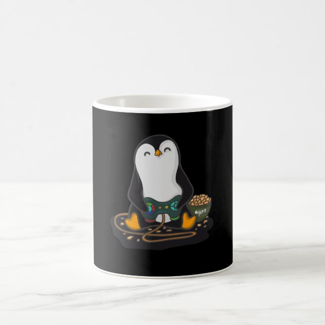 Gamer Penguin Kaffeetasse (Mittel)