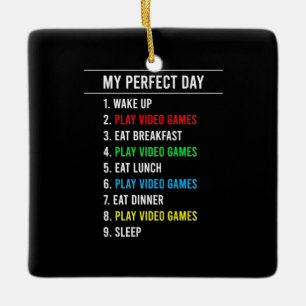 Gamer Perfect Day Keramikornament