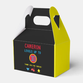 Gamer Pixel Arcade Level bis zum 10. Geburtstag Geschenkschachtel