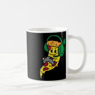 Gamer-Pizza-Videospiel lustiges Essen Männer Junge Kaffeetasse