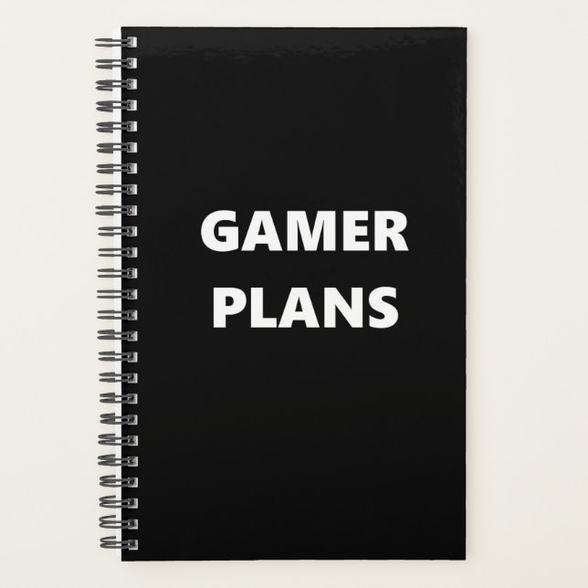 Gamer Planner Sport Thema Gamer Pläne Planer (Vorderseite)