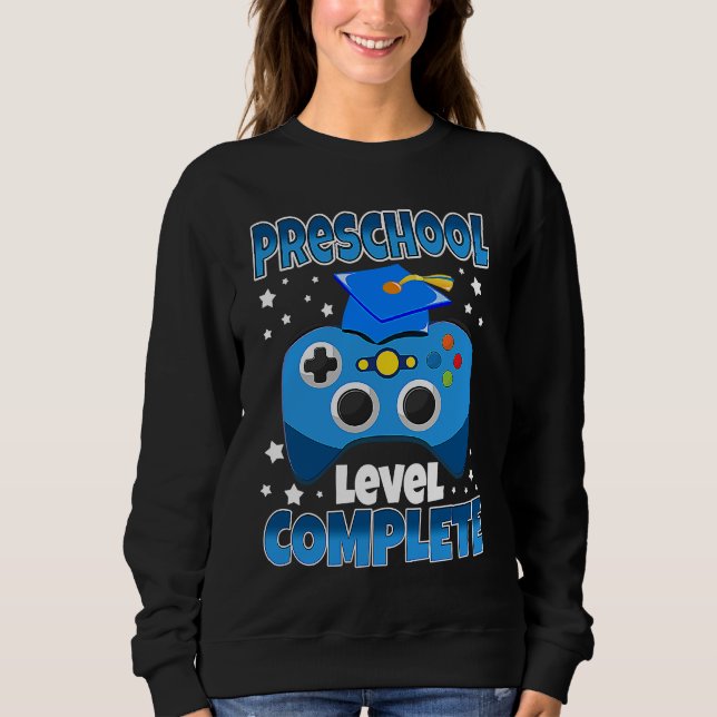 Gamer Preschool Level Complete Graduation Girls Bo Sweatshirt (Vorderseite)