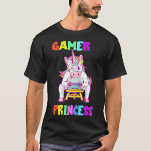 Gamer Princess Console Gaming Unicoron Computer T-Shirt