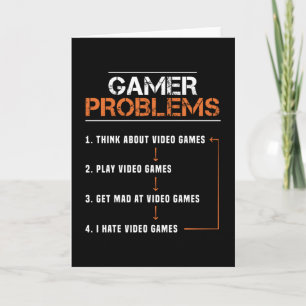Gamer Problems Gaming - Boys Kids Gift Karte